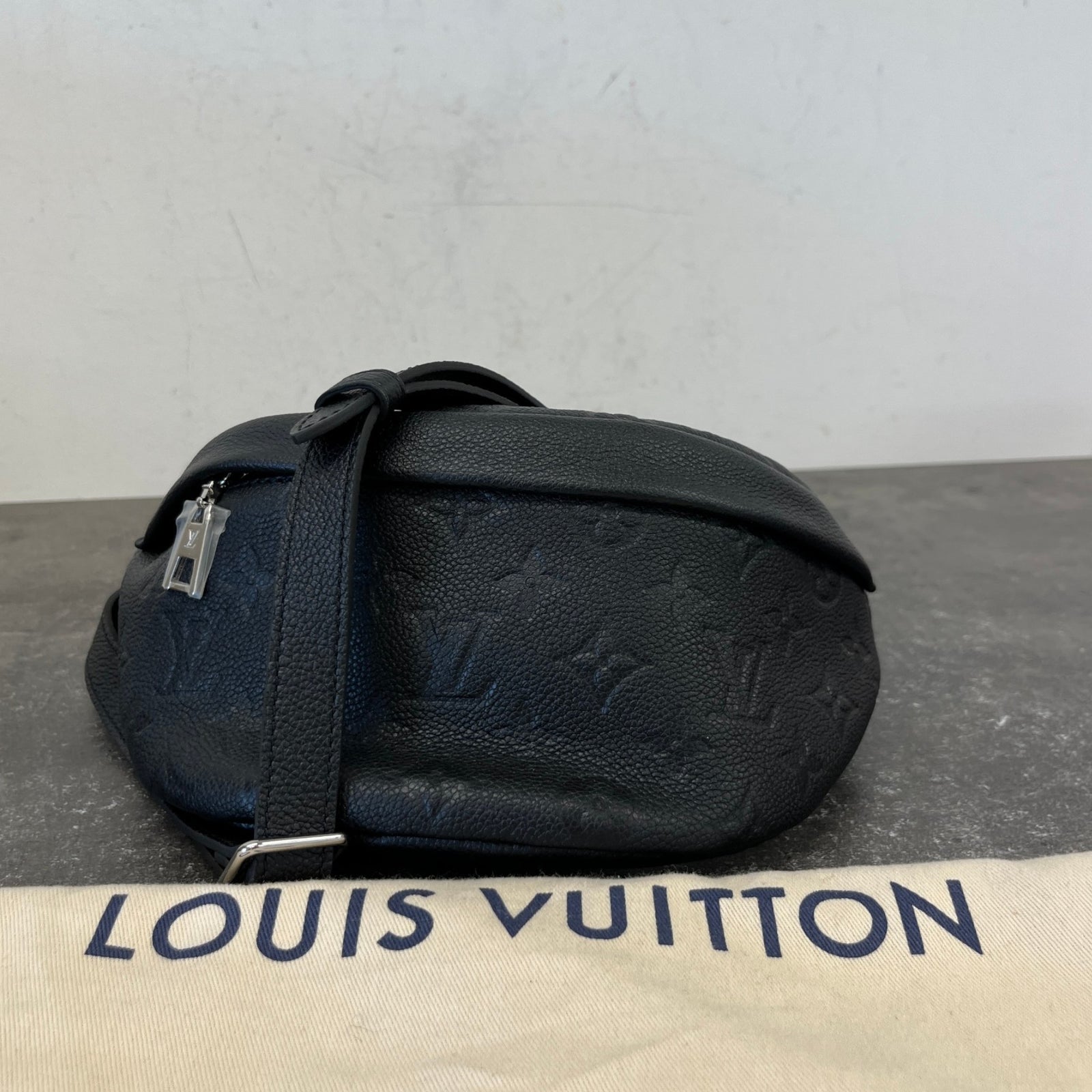 Men's Empreinte Leather Discovery Pm Belt Bag Black - Photo 12