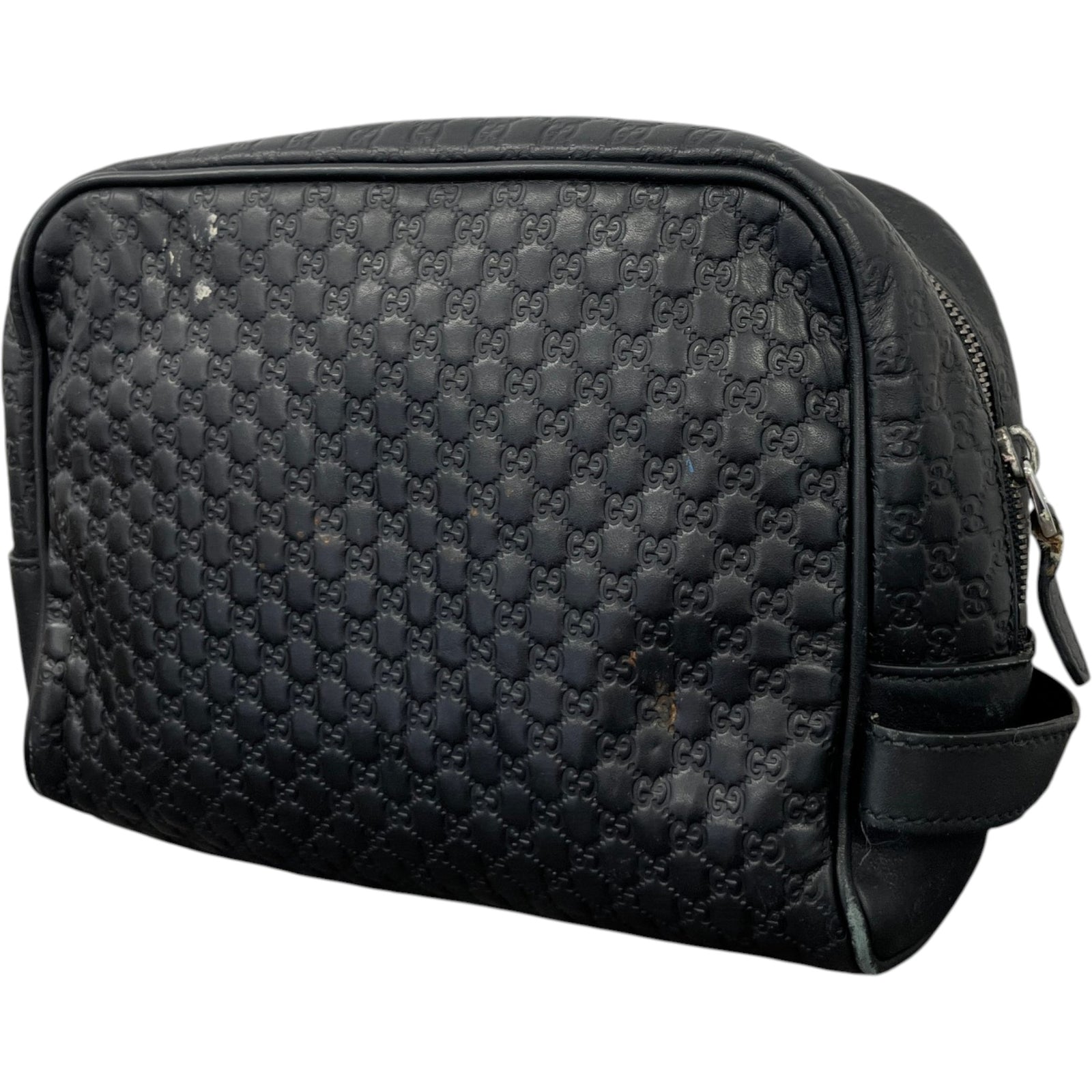 Men's Microguccissima Toiletry Bag Black - Photo 8