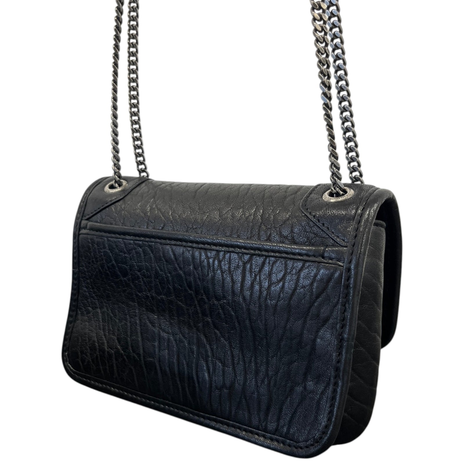 Women's Niki Mini In Grained Lambskin Bag Black - Photo 8