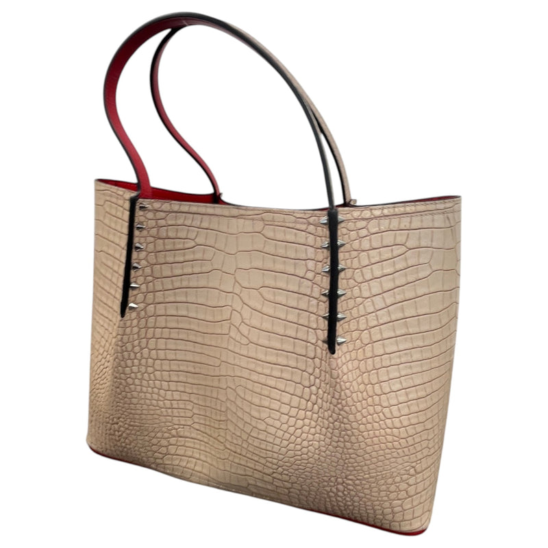 Women's Croc Cabarock Tote Handbag Beige