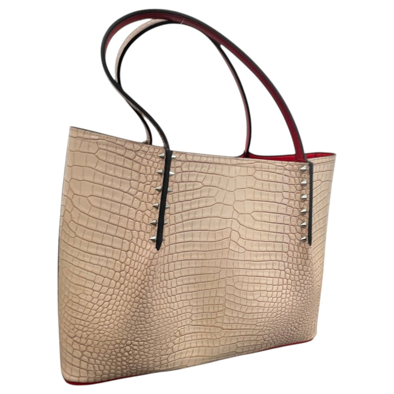 Women's Croc Cabarock Tote Handbag Beige