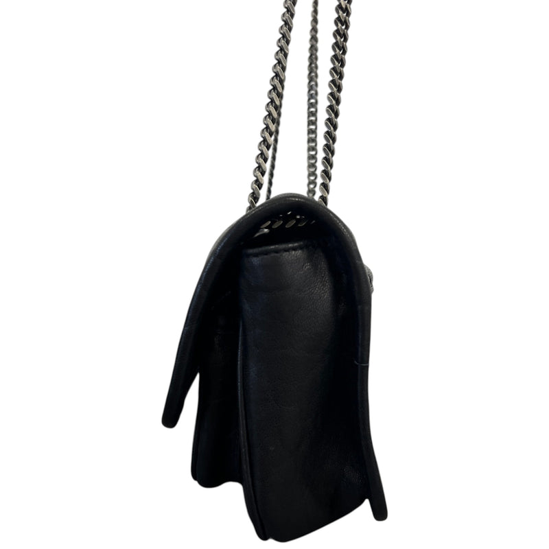 Women's Niki Mini In Grained Lambskin Bag Black