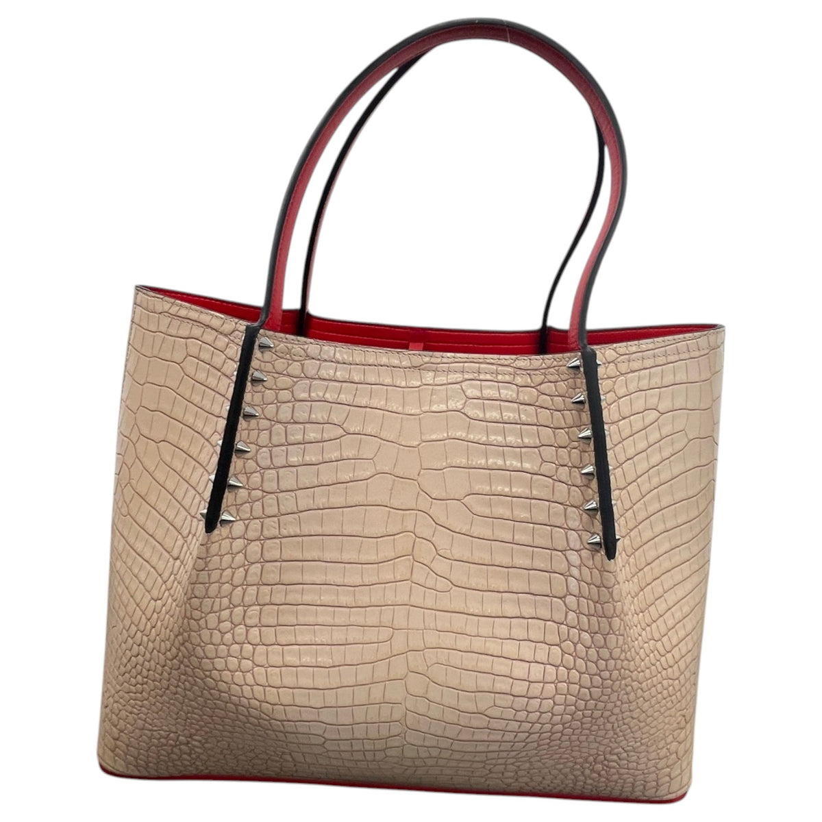 Women's Croc Cabarock Tote Handbag Beige - Photo 8