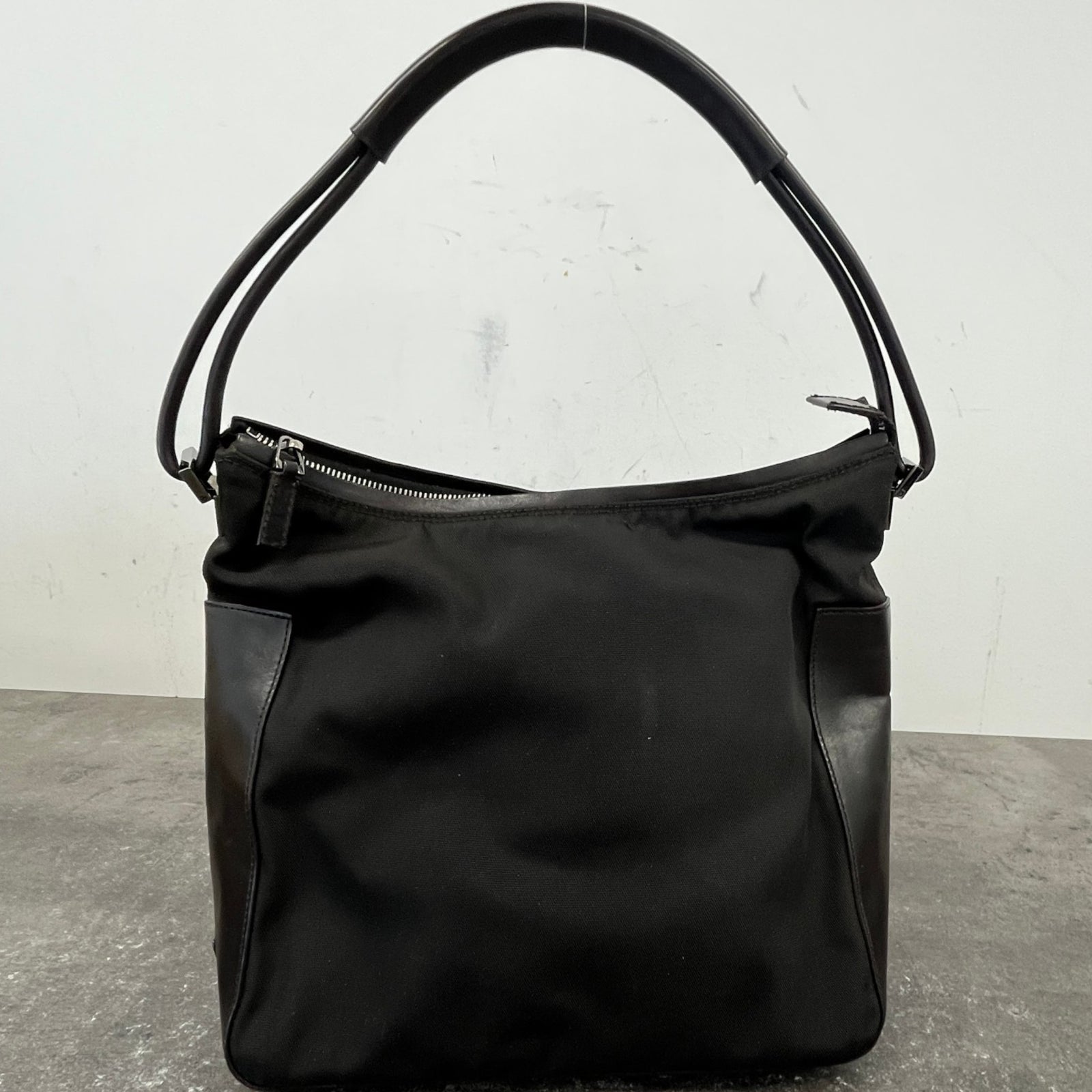 Women's Nylon Shoulder Bag Black - Photo 12
