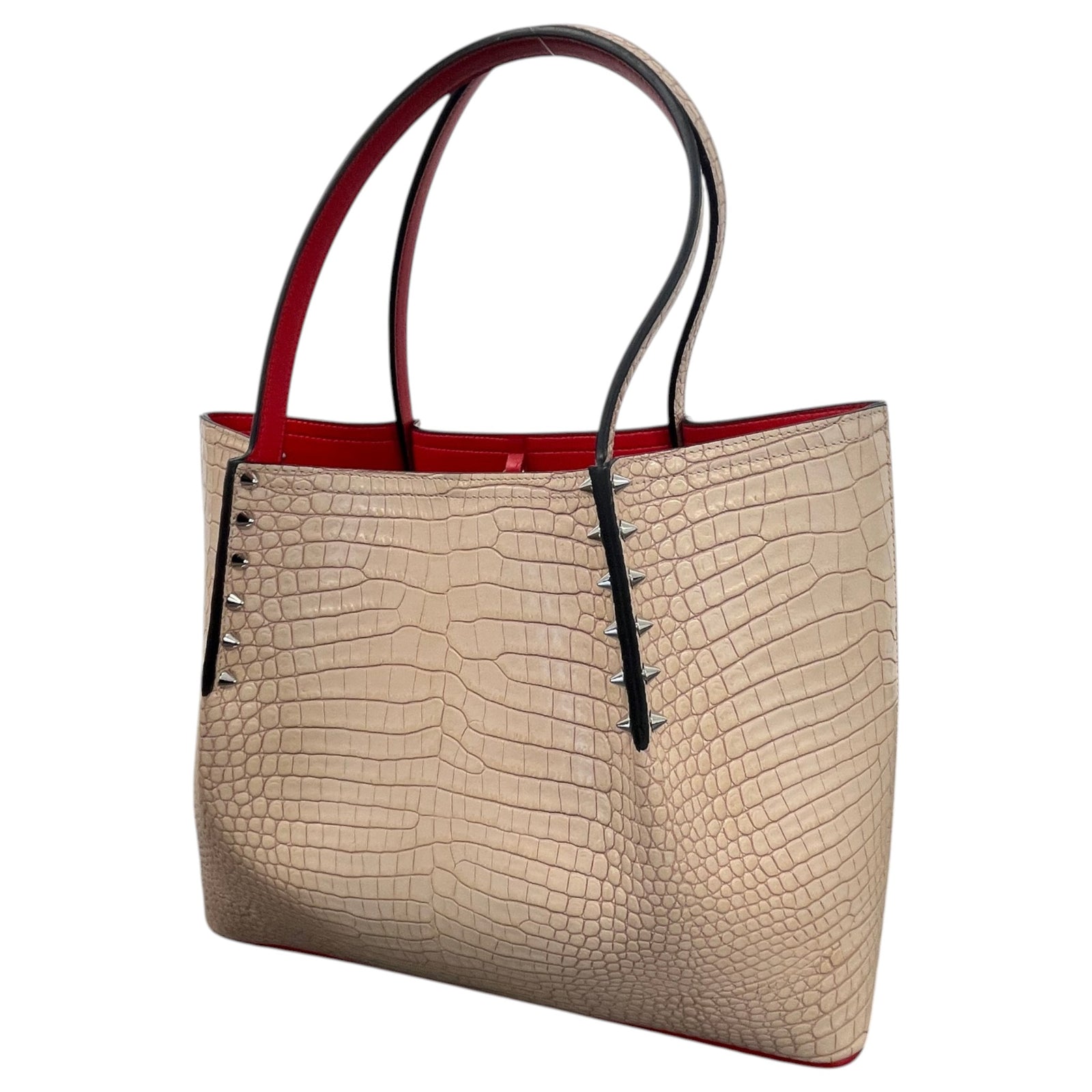 Women's Croc Cabarock Tote Handbag Beige - Photo 9