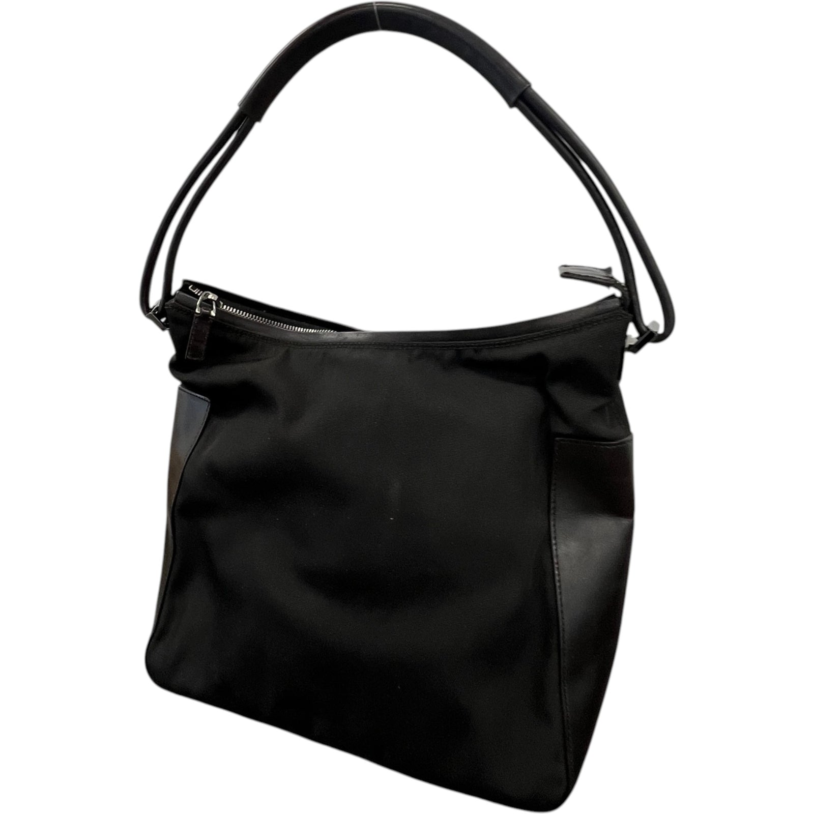 Women's Nylon Shoulder Bag Black - Photo 4