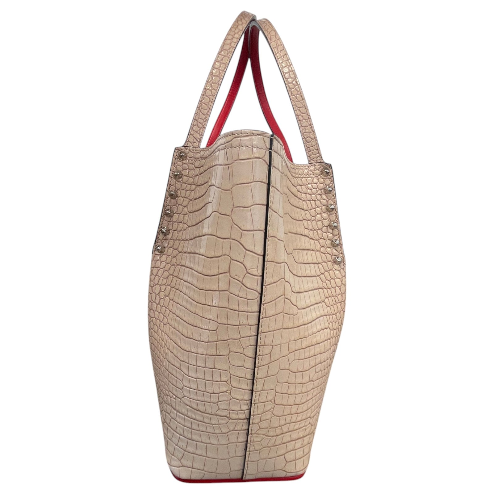 Women's Croc Cabarock Tote Handbag Beige - Photo 6