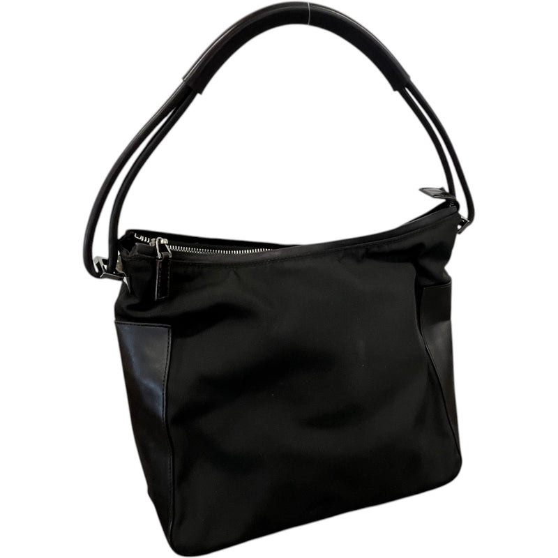 Women's Nylon Shoulder Bag Black