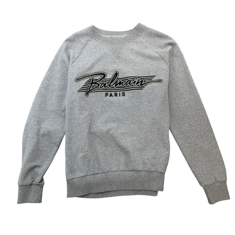 Men's Logo Print Sweatshirt Grey Size L