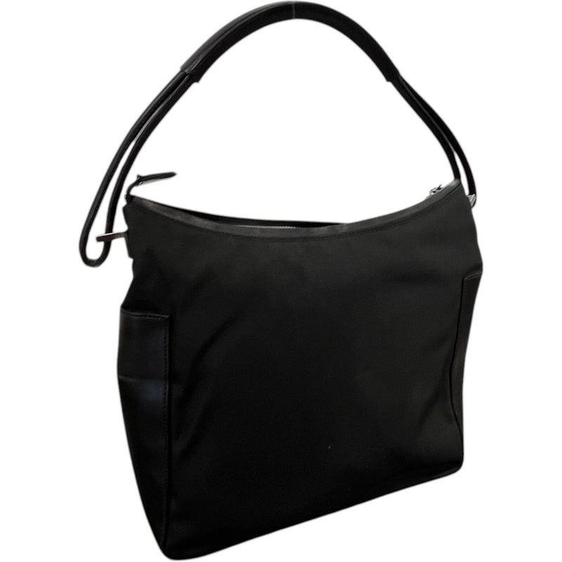 Women's Nylon Shoulder Bag Black