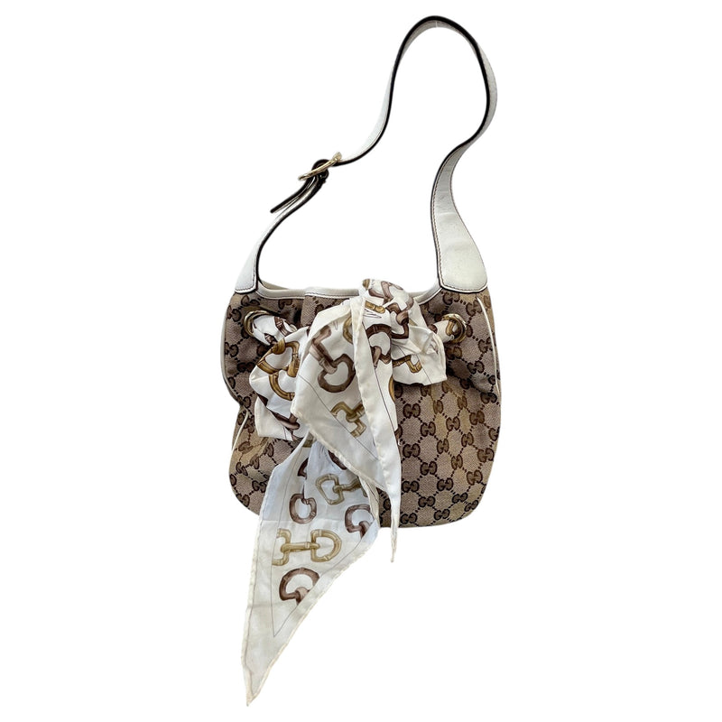 Women's GG Canvas Positano Hobo Handbag Beige