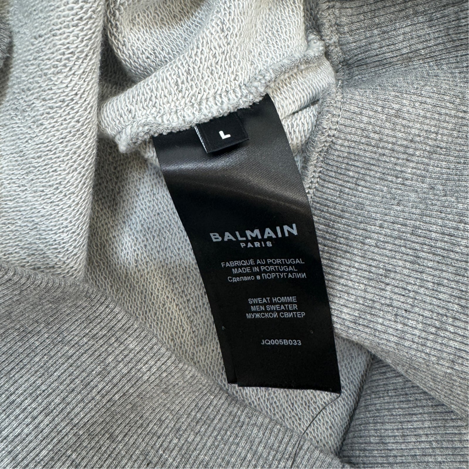 Men's Logo Print Sweatshirt Grey Size L - Photo 5