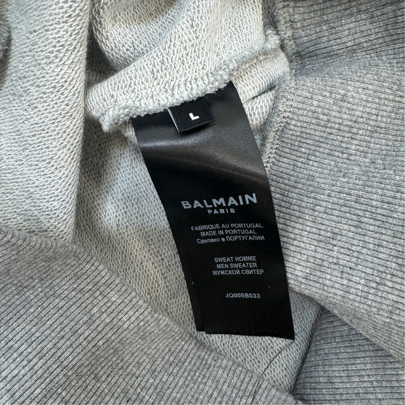 Men's Logo Print Sweatshirt Grey Size L