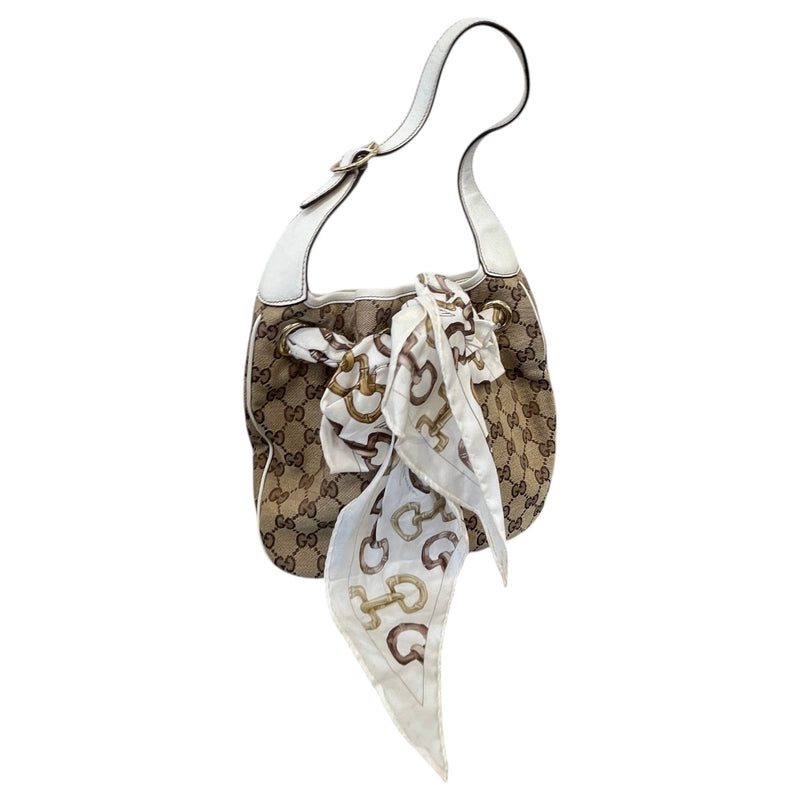 Women's GG Canvas Positano Hobo Handbag Beige