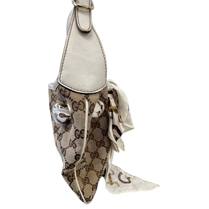 Women's GG Canvas Positano Hobo Handbag Beige