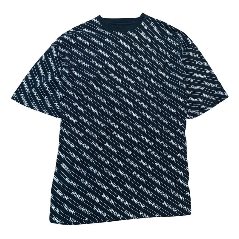 Men's all over logo T-Shirt Black Size XS