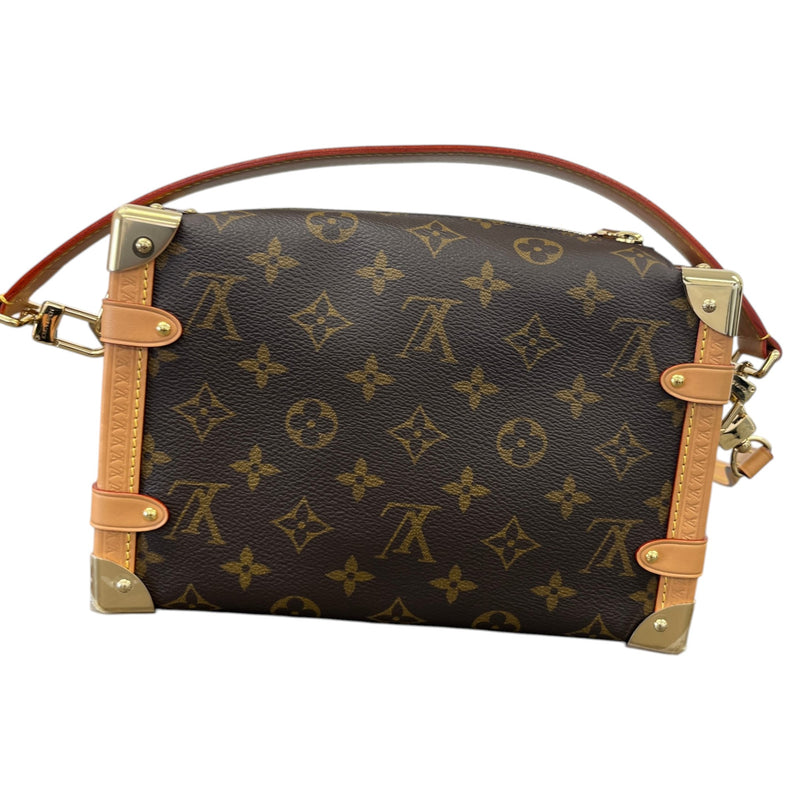Women's Monogram Side Trunk Handbag Brown