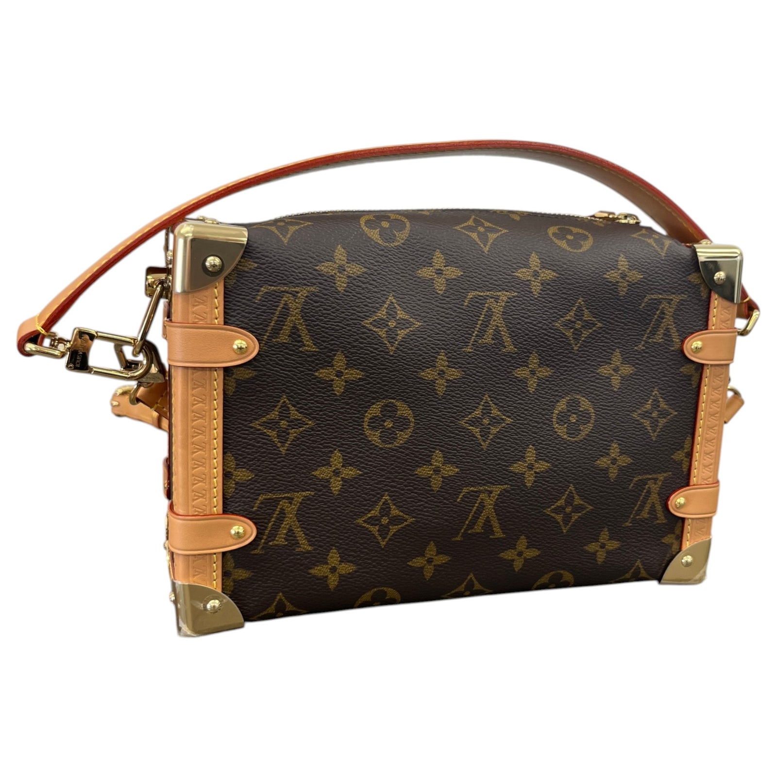 Women's Monogram Side Trunk Handbag Brown - Photo 9