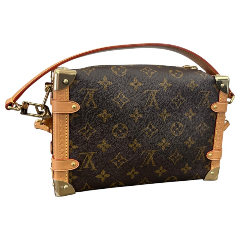 Women's Monogram Side Trunk Handbag Brown