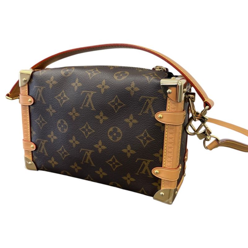 Women's Monogram Side Trunk Handbag Brown