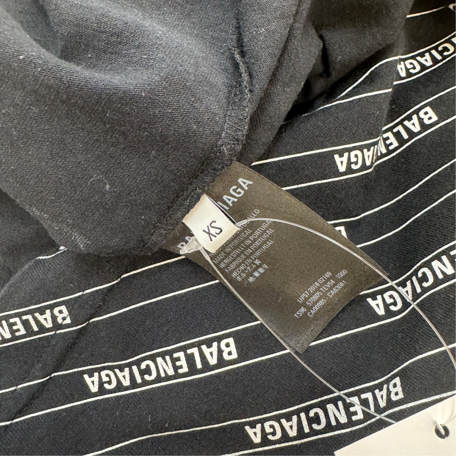 Men's all over logo T-Shirt Black Size XS - Photo 5