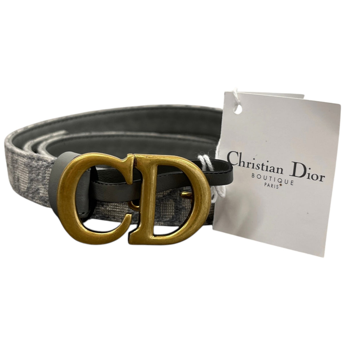 Women's CD Oblique Belt Grey Size W30 - Photo 7
