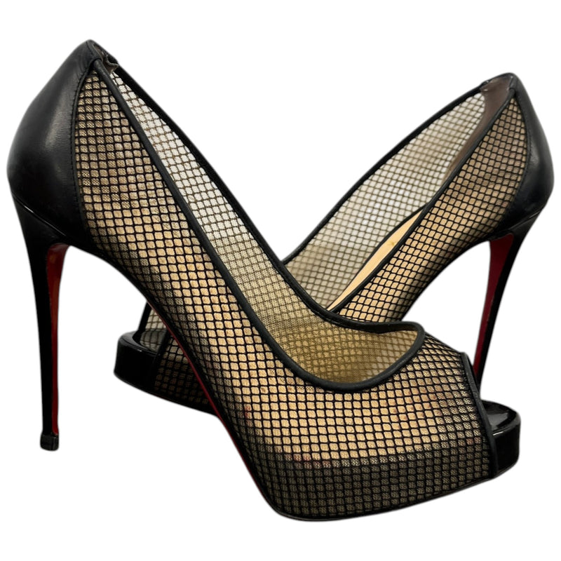 Women's Very Rete Mesh Heels Black Size EU 36 / UK 3