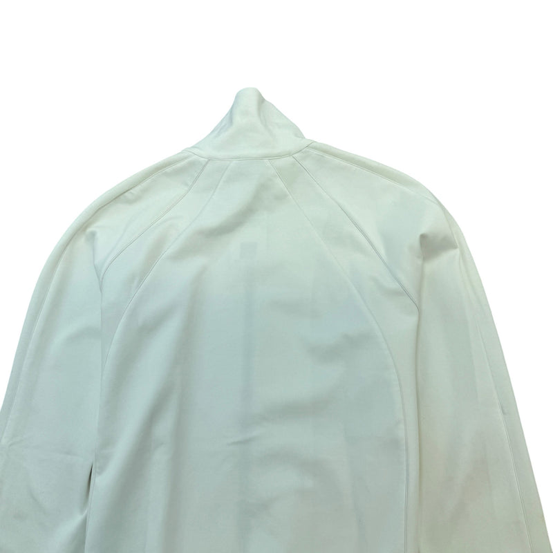 Men's Plaque Logo Track Jacket White Size XL
