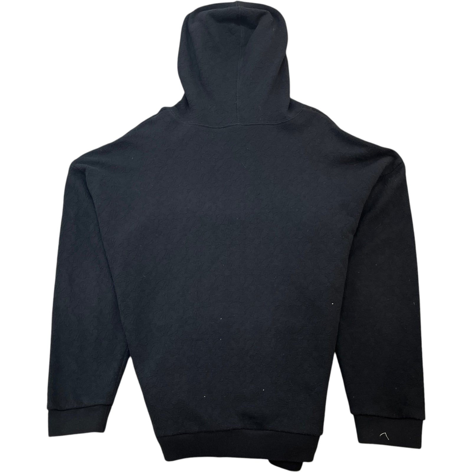 Men's Jacquard Embroidered Hoodie Black Size L - Photo 2