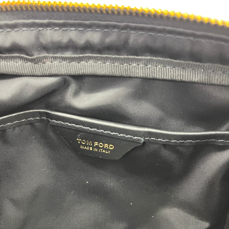 Men's Plaque Logo Messenger Bag Black