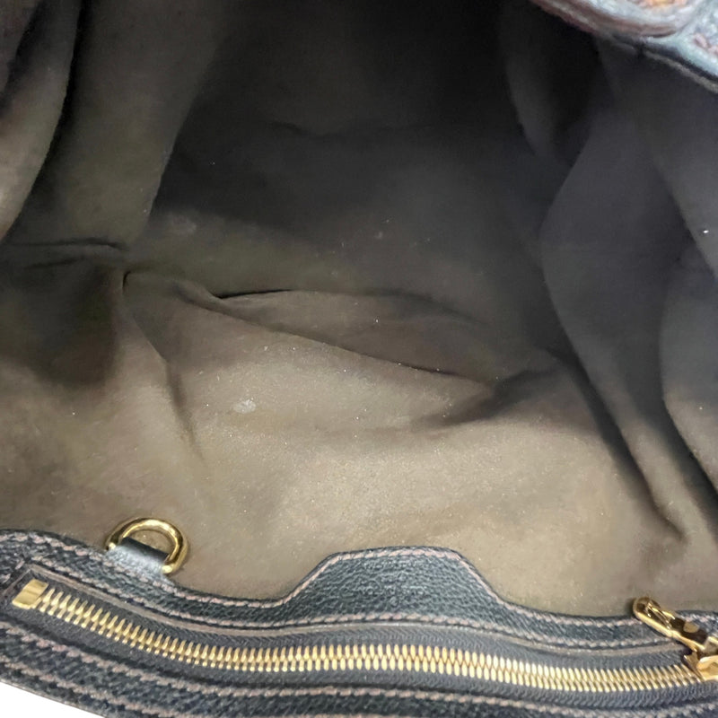Women's Monogram Side Trunk Handbag Brown