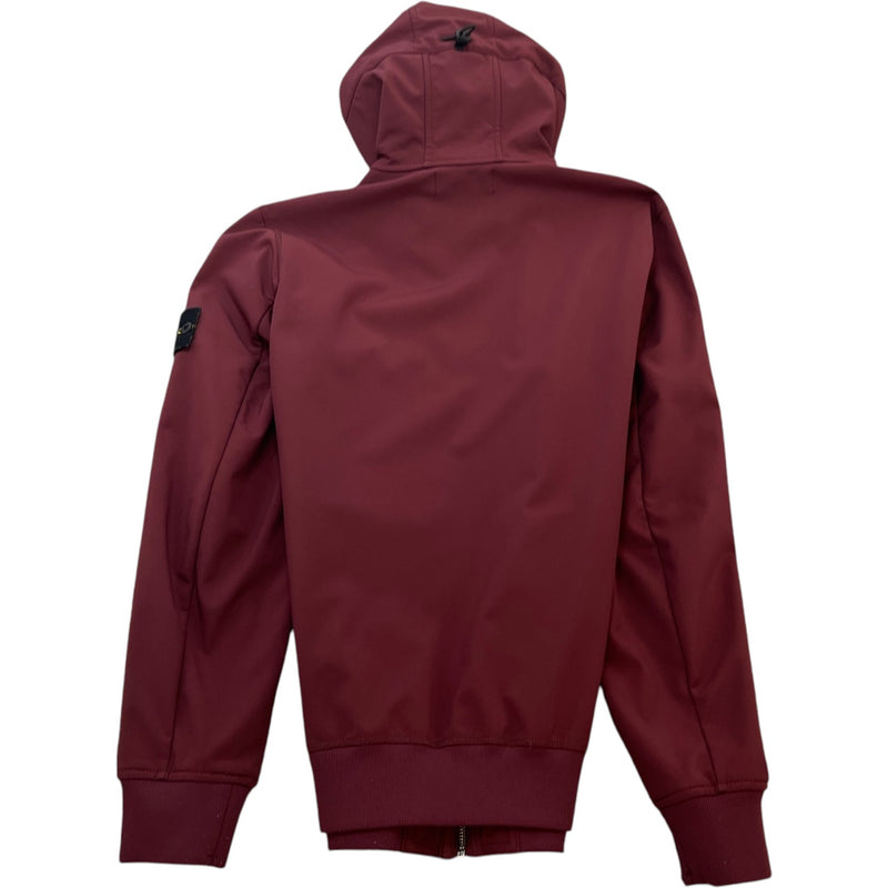 Men's Soft Shell-R Hooded Jacket Burgundy Size M