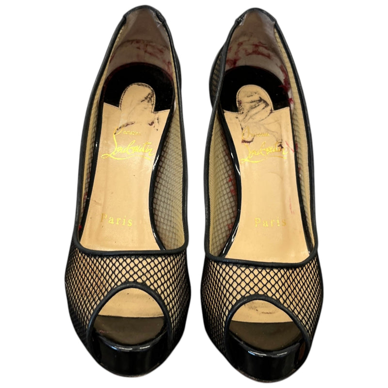 Women's Very Rete Mesh Heels Black Size EU 36 / UK 3