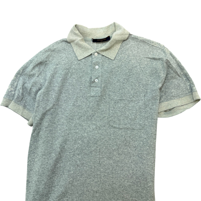 Men's Monogram Polo Shirt Grey Size M
