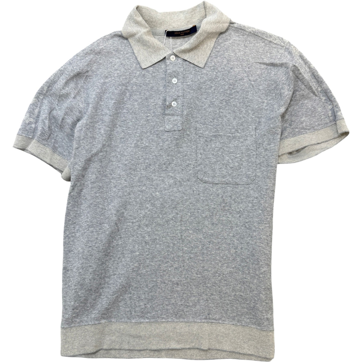 Men's Monogram Polo Shirt Grey Size M - Photo 1