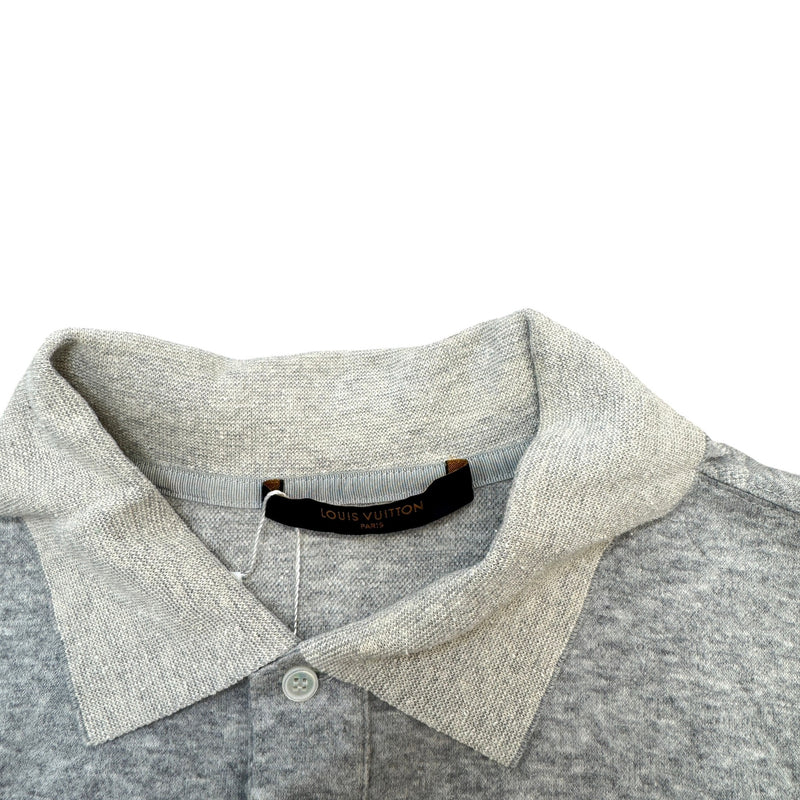 Men's Monogram Polo Shirt Grey Size M