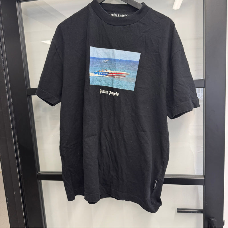 Men's Getty Speedboat T-Shirt Black Size XL