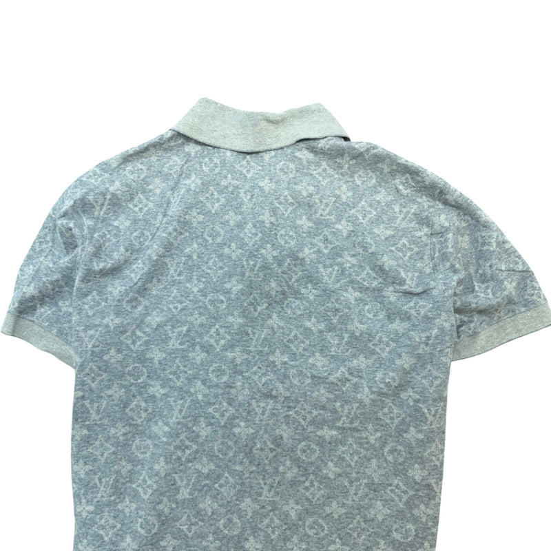 Men's Monogram Polo Shirt Grey Size M