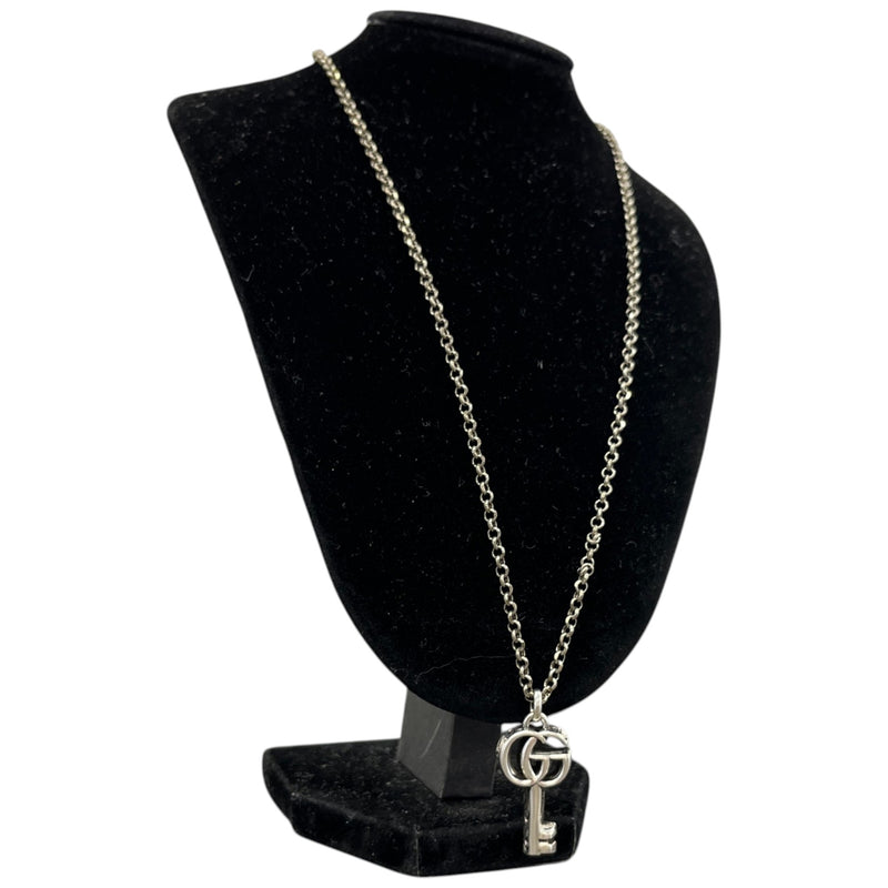 Women's GG Marmont Key Pendant Necklace Silver