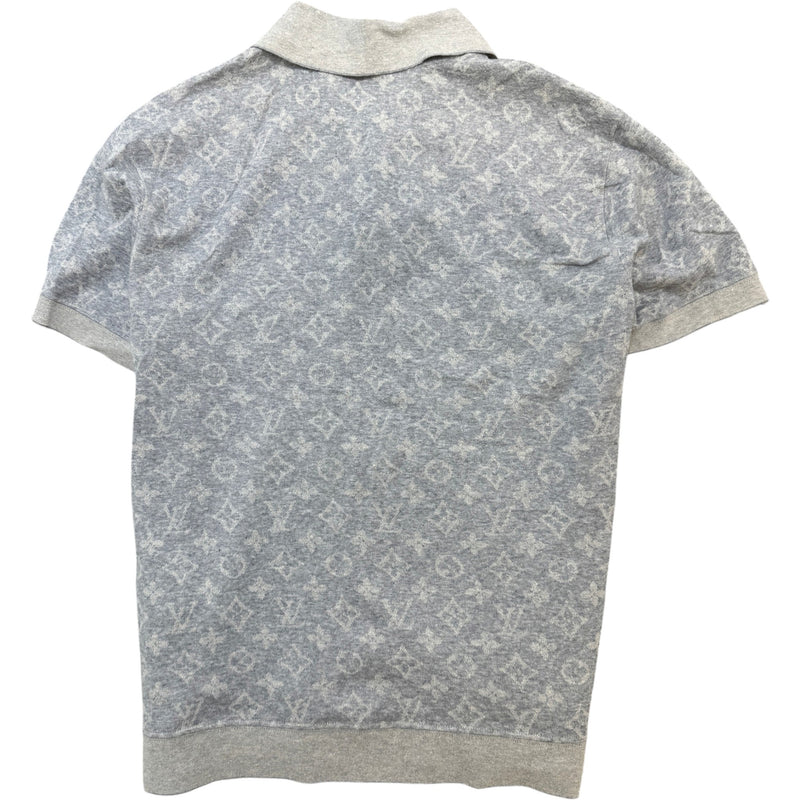 Men's Monogram Polo Shirt Grey Size M