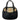 Women's Checkered Logo Handbag Black