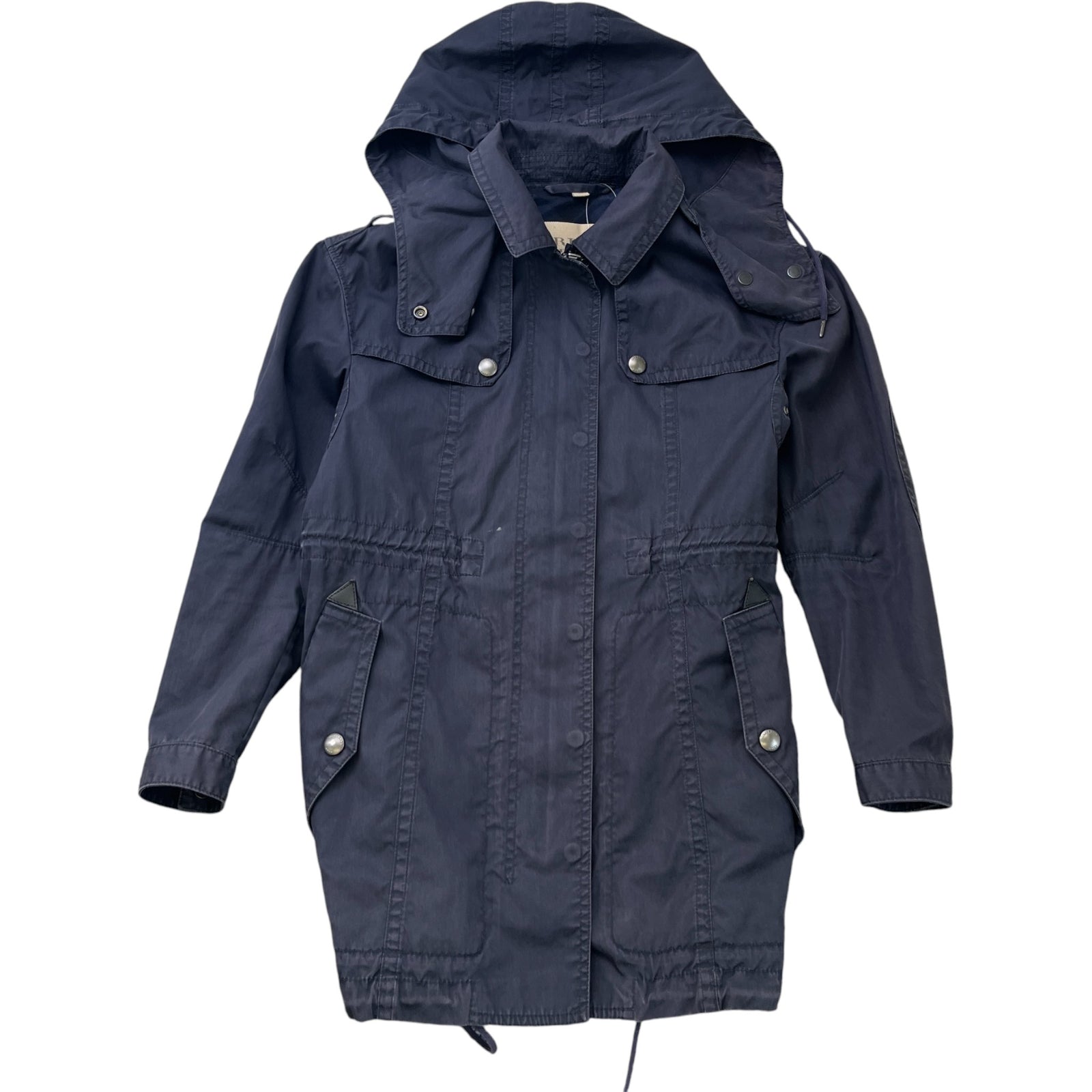 Women's Hooded Trench Jacket Navy Size IT 38 / UK 6 - Photo 1