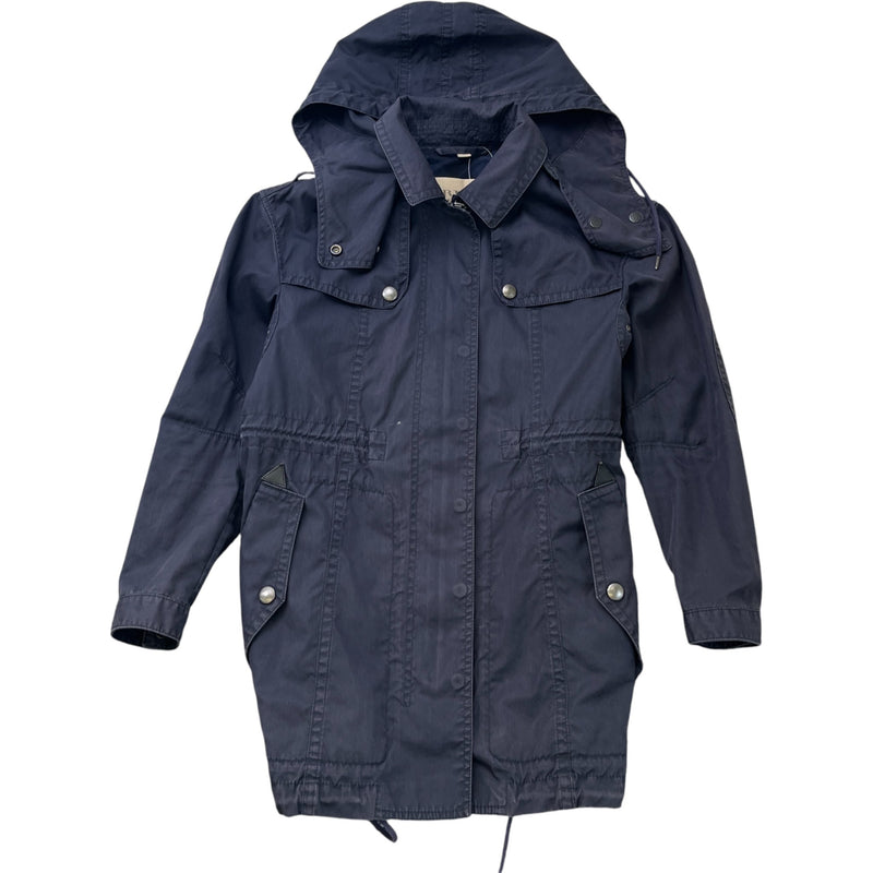 Women's Hooded Trench Jacket Navy Size IT 38 / UK 6