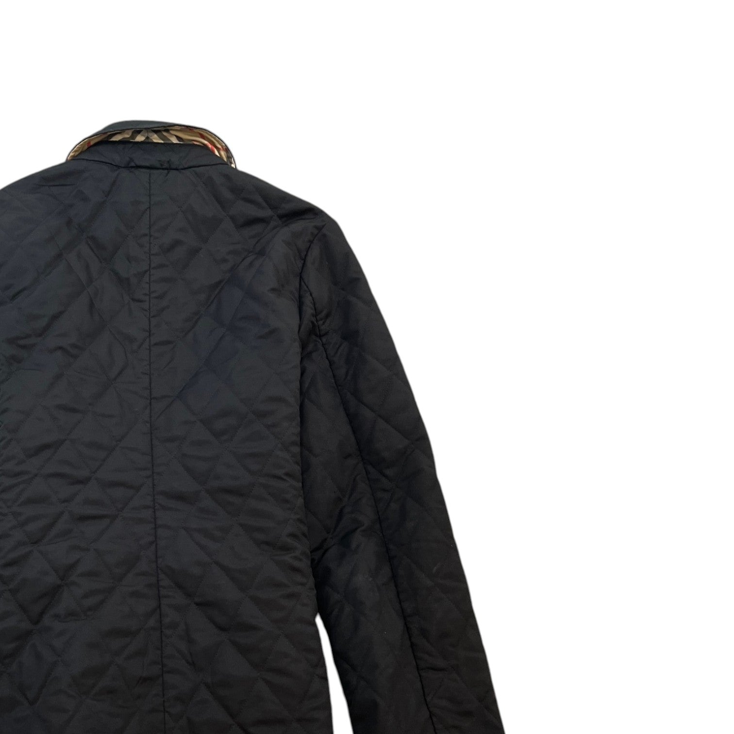 Women's Belted Quilted Jacket Black Size XS - Photo 4