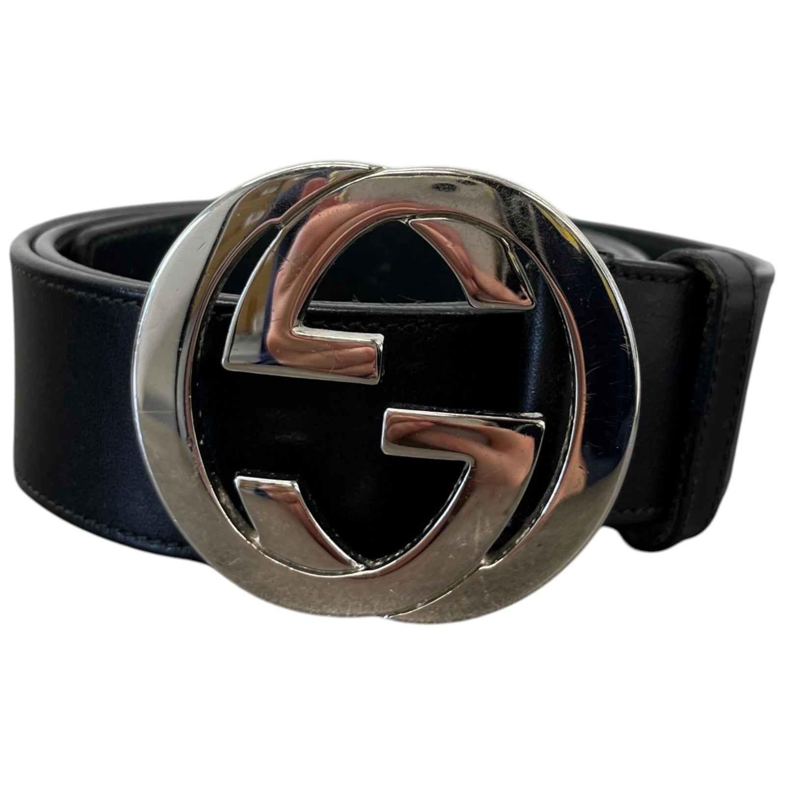 Women's Interlocking G Belt Black Size 80CM / UK 8 - Photo 1