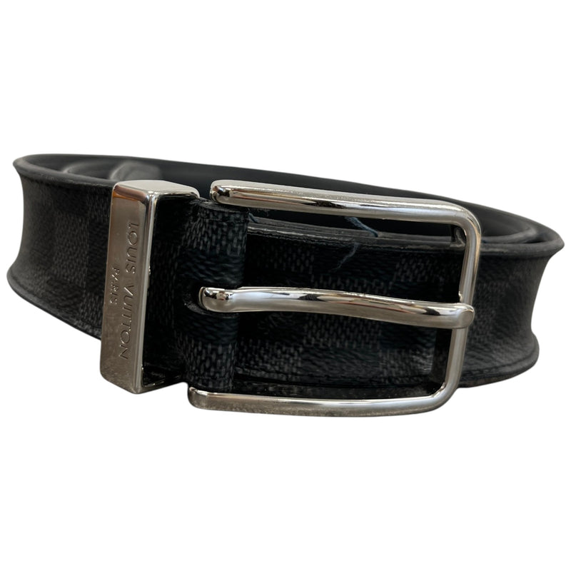 Men's Damier Graphite Pont Neuf 35MM Belt Black Size 30"