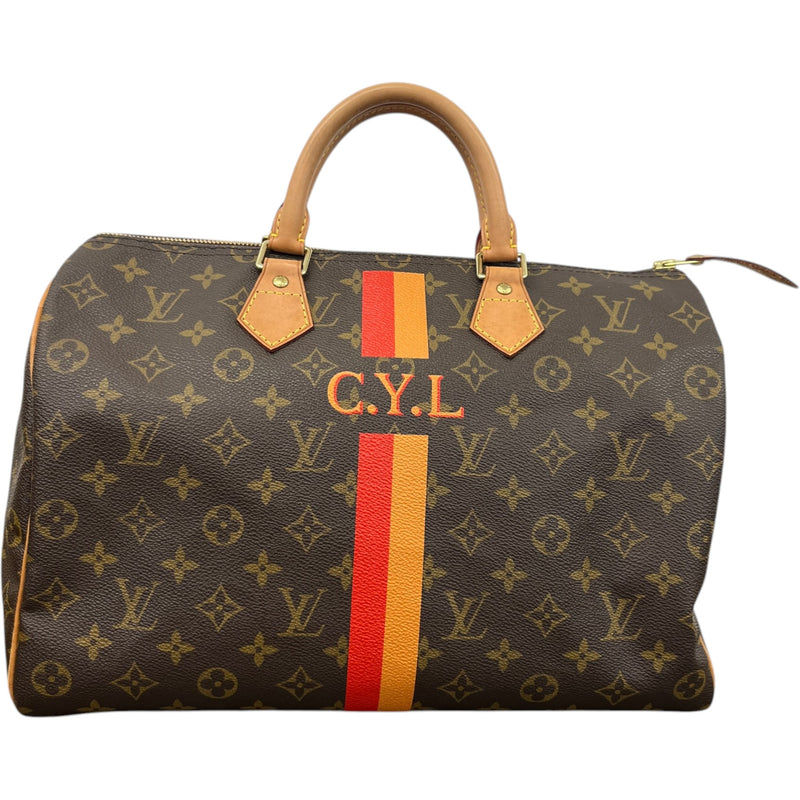 Women's Mon Monogram Speedy 35 Bag Brown