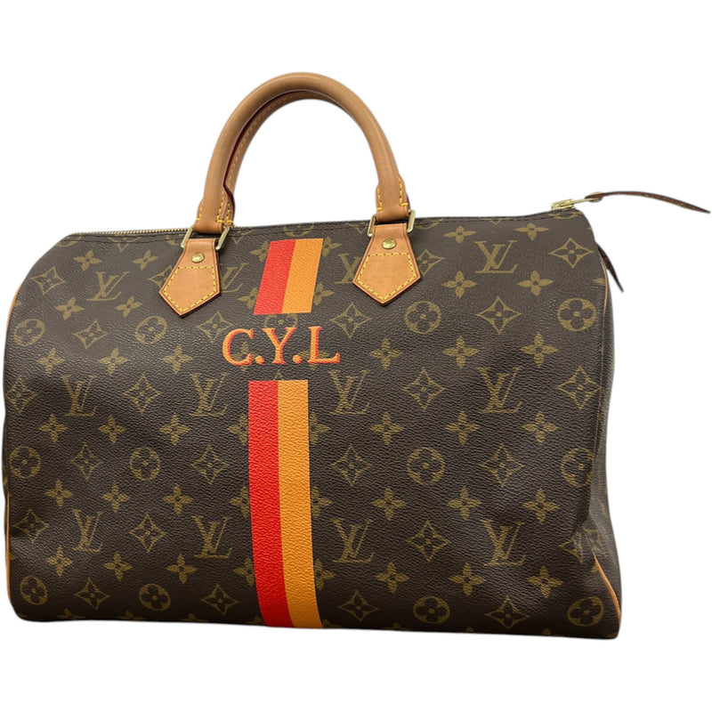 Women's Mon Monogram Speedy 35 Bag Brown