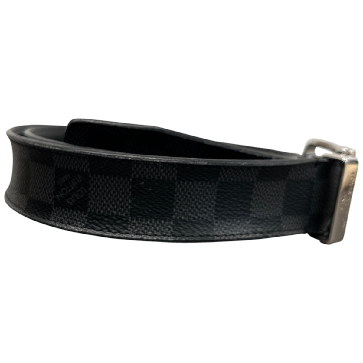 Men's Damier Graphite Pont Neuf 35MM Belt Black Size 30" - Photo 5