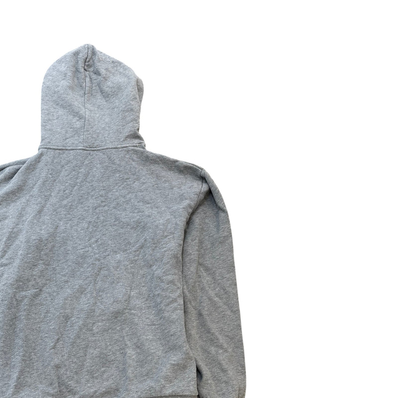 Men's Logo Print Hoodie Grey Size M
